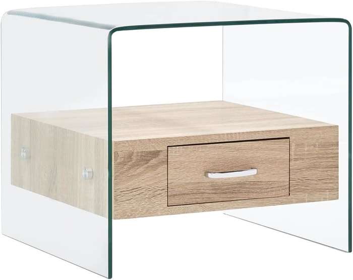 Glass Coffee Table- With a Drawer