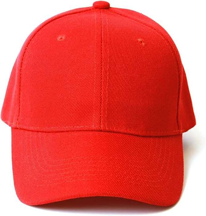 Plain Six Panel Baseball Caps, For Men and Women x 4