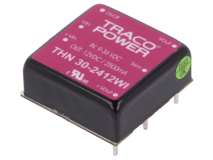 Traco Power (THN 15-2412WI) Isolated Through Hole DC/DC Converter, 12V