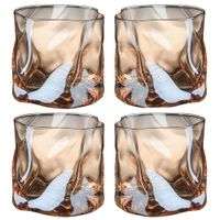 Dream Home 2022 Japanese Twisted Whiskey Glass Creative Bar Glass - 280ml