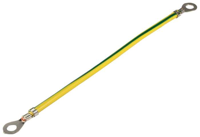 Schneider Electric (NSYEL166D6) Earth Strap, M6 Lug to M6 Lug, 160mm