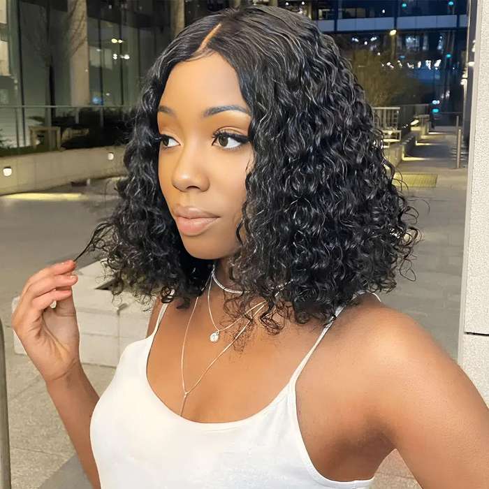 10inch Virgin Human Hair - Waterwave Wig
