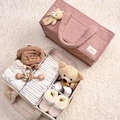 TopikaKids Baby Diaper Organizer, Changing Table Storage, Car Organizer - Pink