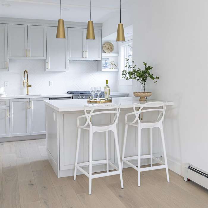 Bar Stool - Plastic 2pack White