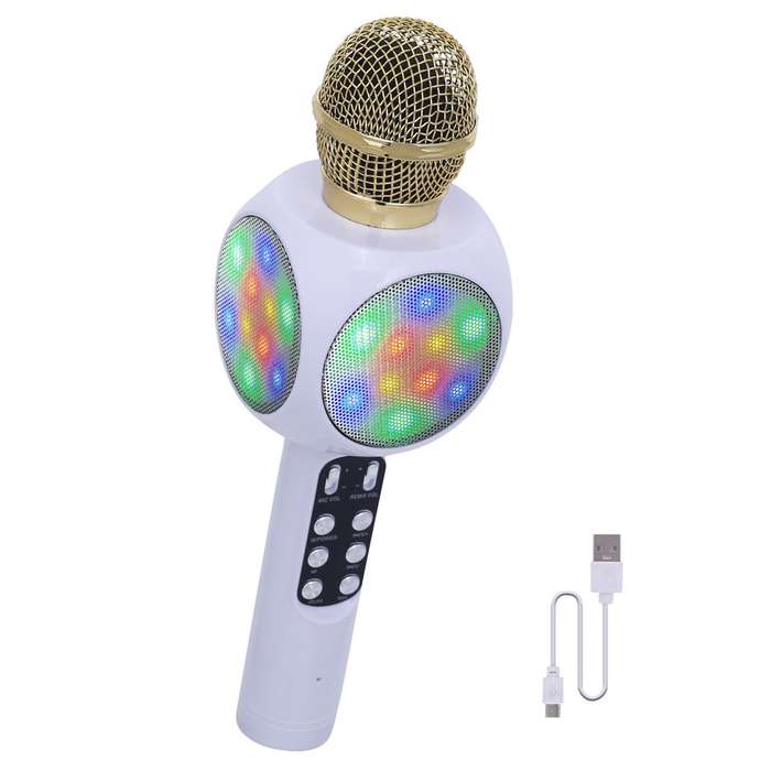 Karaoke Bluetooth Microphone Wireless Bluetooth Karaoke Microphone - White