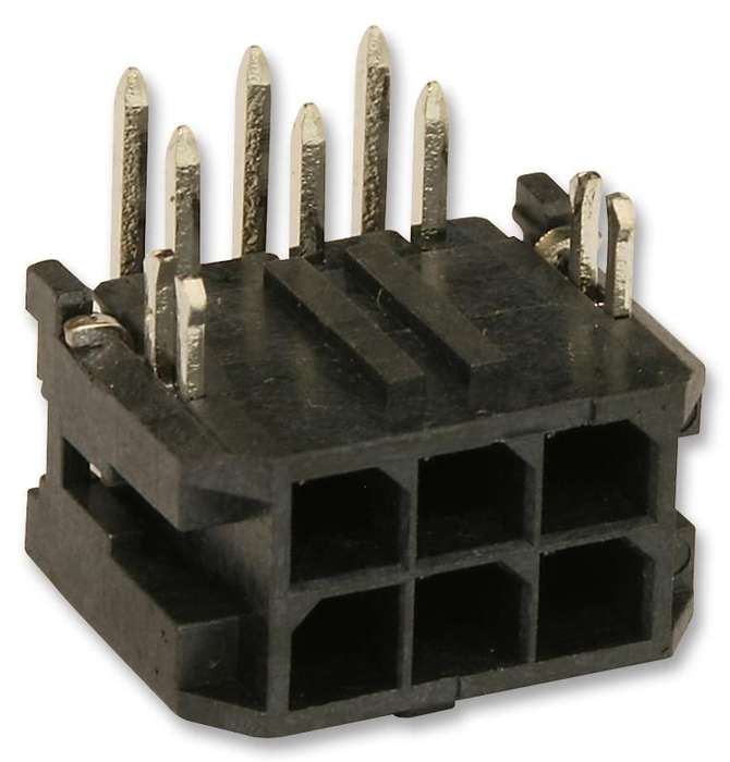 Molex (43045-0621) Pin Header, Power, 3 mm, 2 Rows, 6 Contacts