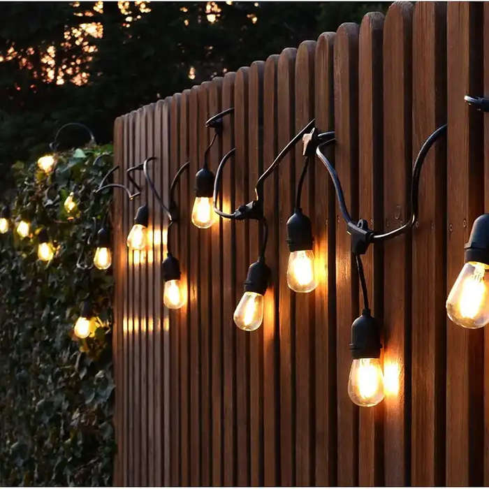 IP65 S14 Waterproof Festoon Cable 200 Led String Light With 100M Cable