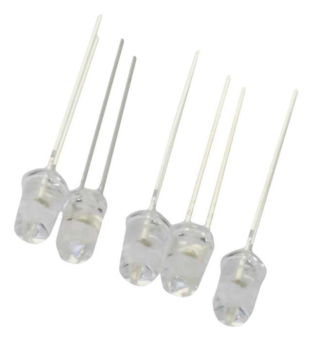 Multicomp Pro (MP-703-1066) LED, White, 20CD, Round, 5mm