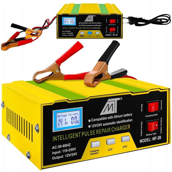 AC250V Full Intelligent Battery Charger 180W Temperature