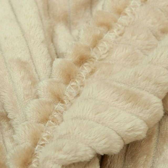 Cozzy Fleece Quality Cover Throw Blanket - Brown
