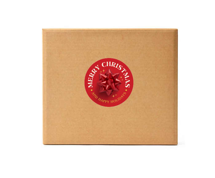 Merry Christmas Vinyl Stickers - Pack of 300 Assorted Colors