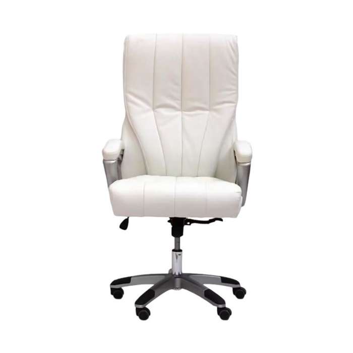 Medium-Back Executive PU Leather Adjustable Height Office Chair 518L-Black or White