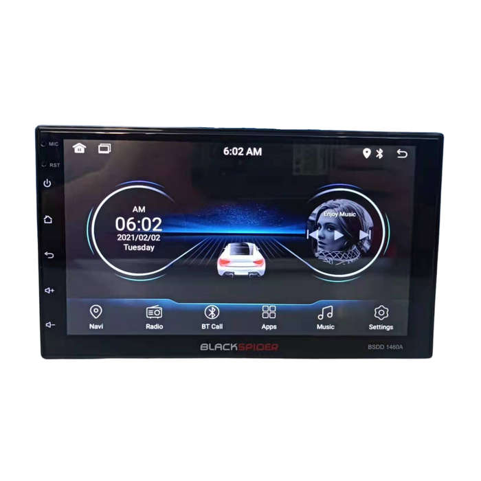Blackspider BSDD1460A 2Din Wireless Apple CarPlay Android Auto Radio