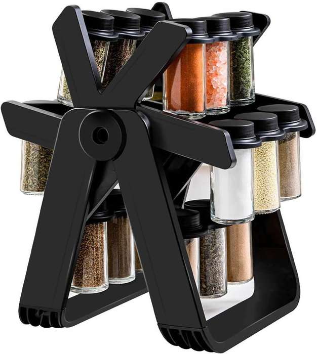 18 Jar rotating  spice rack
