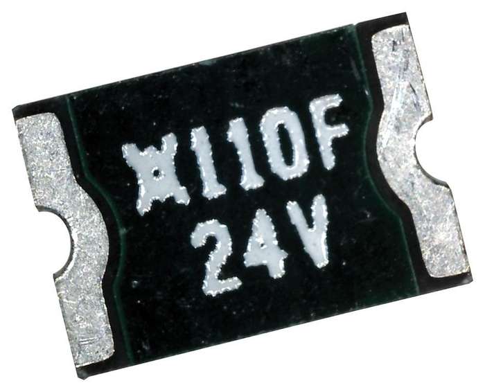 Littelfuse (MINISMDC110F/24-2) Resettable Fuse, 24 VDC, 1.1 A, 2.2 A, 0.5 s