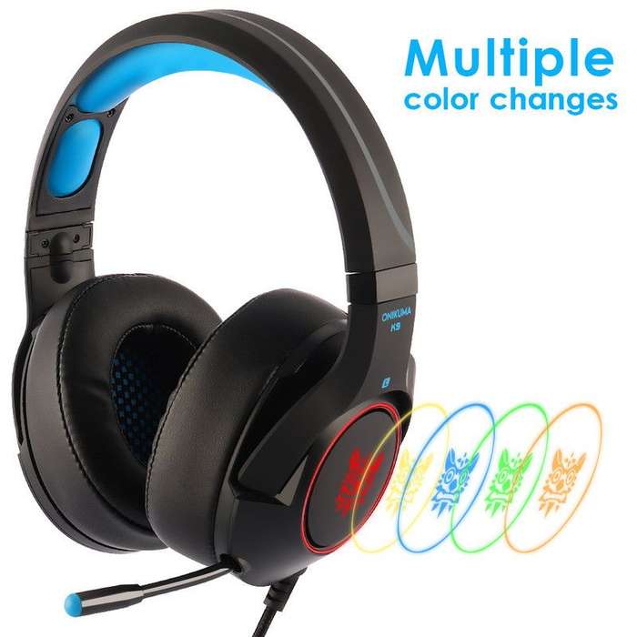 Onikuma K9 Gaming Headset with Retractable Mic - Xbox One/PC/Mac/PS4