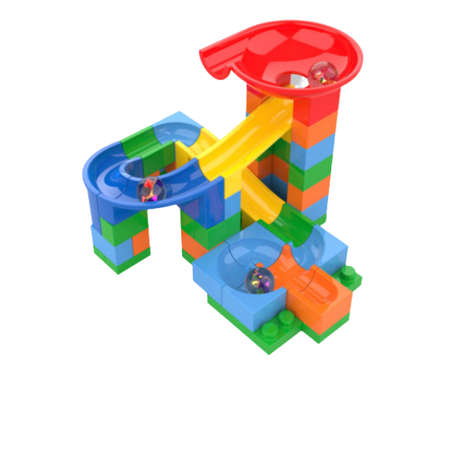 Building blocks track maze 56pc
