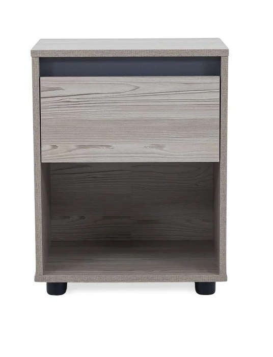 Nightstand End Table with Open Shelf