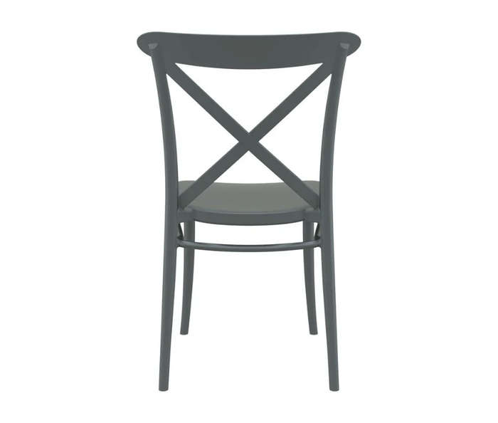 Classic Cross Back Dining Chair - 1 Pack - Grey