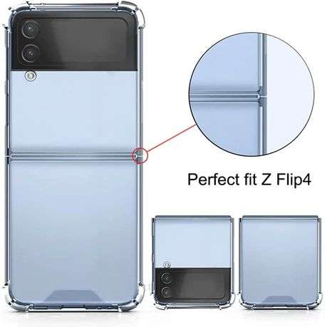 Clear Shockproof Protective Case for Samsung Galaxy Z Flip 4 5G