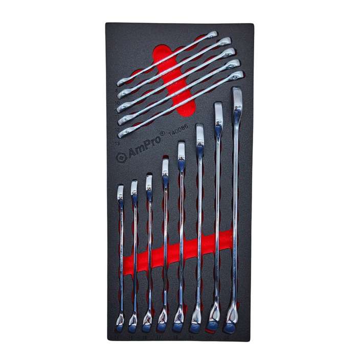 Ampro 13 Piece Long Style Metric Combination Wrench Set