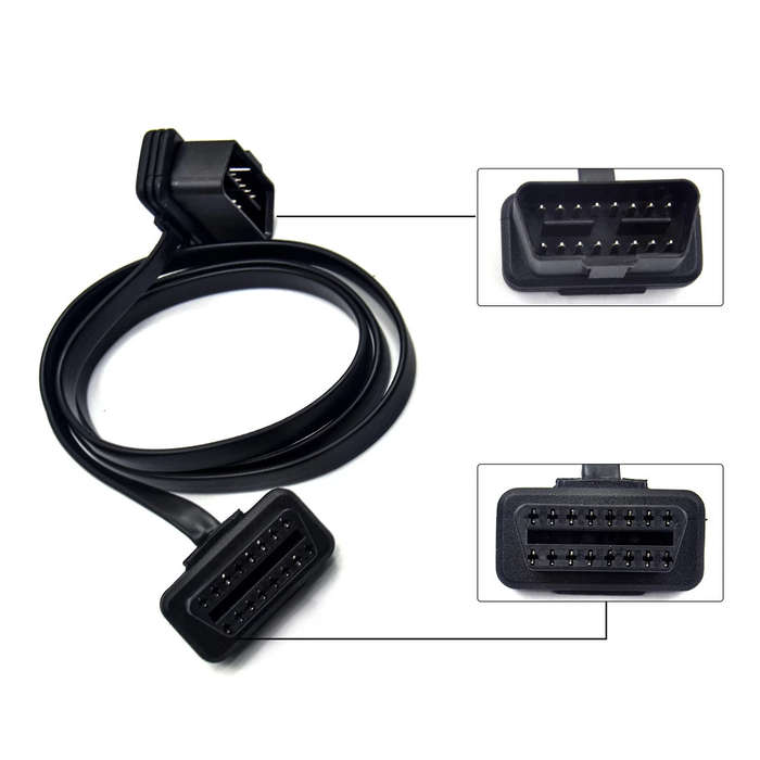 OBD2 Extension Adapter Cable Ultra Slim