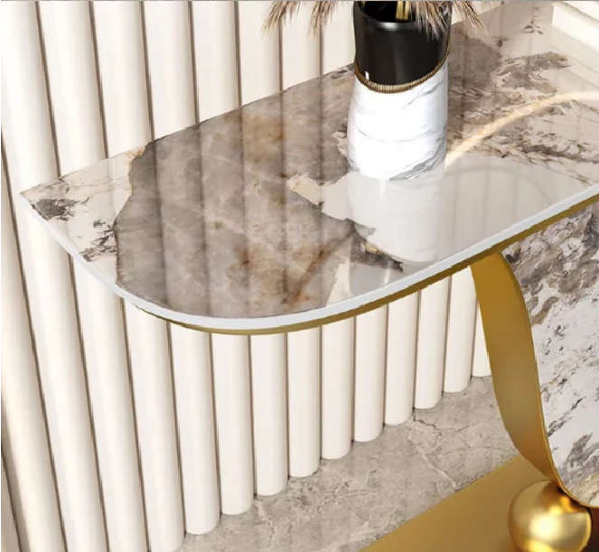 Modern marble console server table