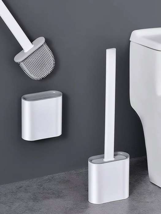 Silicone toilet brush