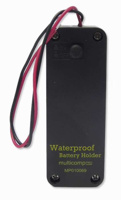 Multicomp Pro (MP010069) Battery Holder 2xAAA Size, 150mm