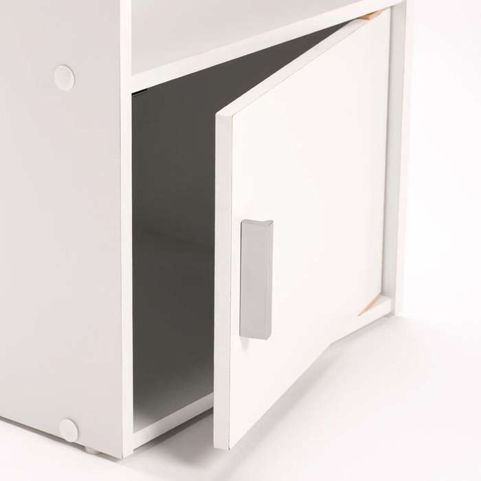 CYRUS 1 DOOR NIGHTSTAND-WHITE