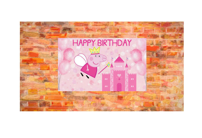 Peppa Pig Birthday Banner