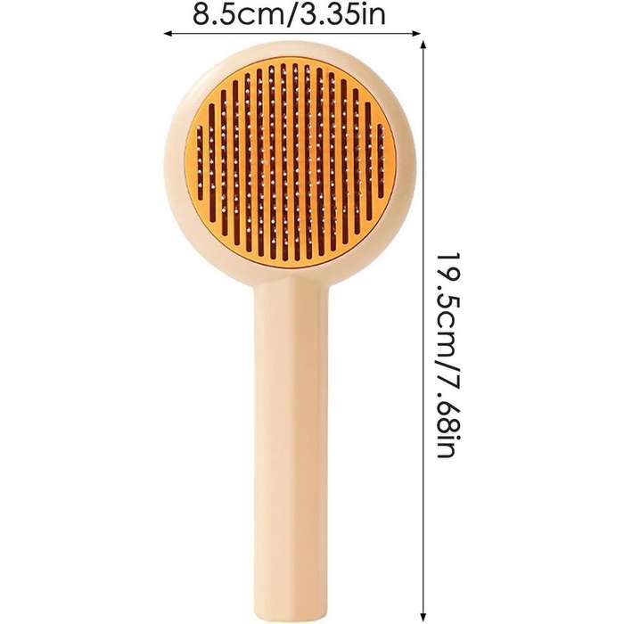 Cat Deshedding Comb for Dogs Cats Pet Brush ,Curved Pins for Fur Removal