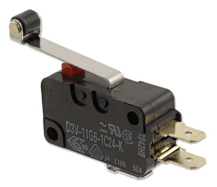 Omron (D3V-6G5-2A3 BY OMI) Microswitch, Miniature, Short Hinge Roller Lever
