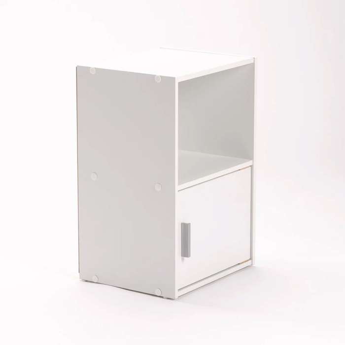 CYRUS 1 DOOR NIGHTSTAND-WHITE