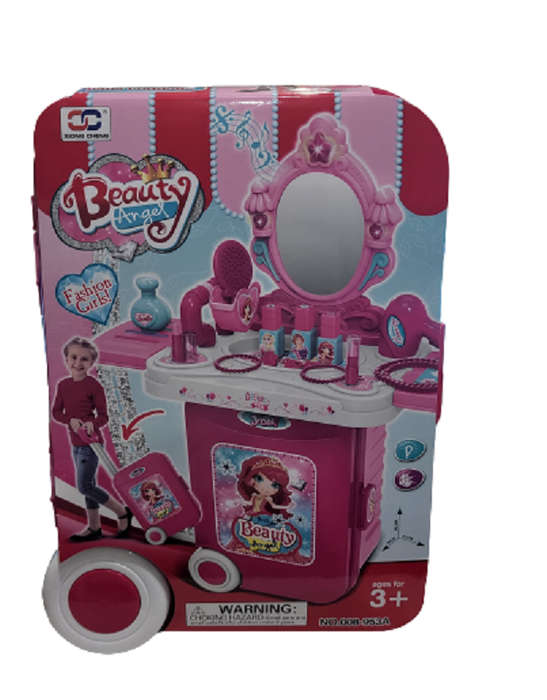 Little Deluxe Beauty Play Set in Luggage Trolley 3 in 1