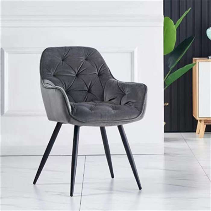 Linx Posh Occassional Grey Dining Chair - 2 Pack