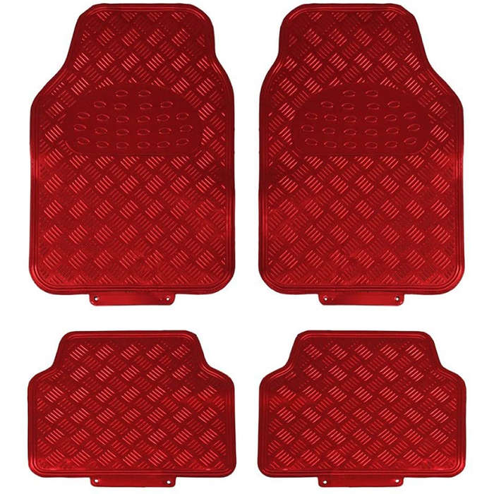 Metallic Car Mat Set - 4 Piece Set