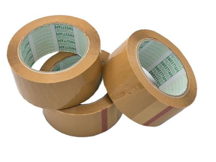 Brown  Packaging Tape - 48mm x 80M - 6 Pack