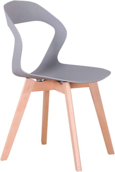 Plastic Kitchen Chair ine-1 Pack - Grey