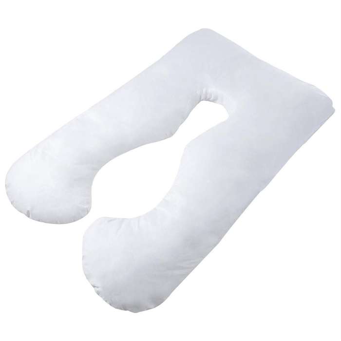 U-Shaped Full Body Pregnancy Pillow - White
