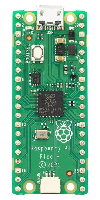 Raspberry-Pi (RASPBERRY PI PICO H) ARM Cortex-M0+, 264kB RAM, 2MB Flash