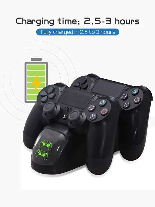 PS4 Dobe Slim Controller Charging Station with LED Indicator
