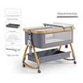 Bassinet Portable Baby Crib-Grey