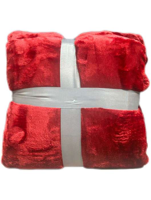 Big and super soft Absolute Decor Fleece Throw - Red