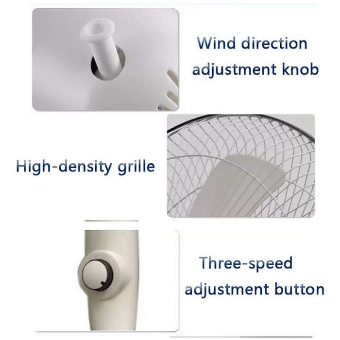 16 INCH Rechargeable AC/DC Solar Stand Fan GD-TIMES