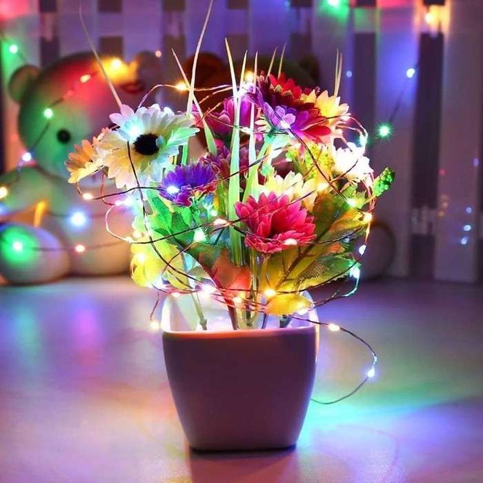 20m Led Outdoor Solar Copper String Fairy Light 200LED - Multicolor