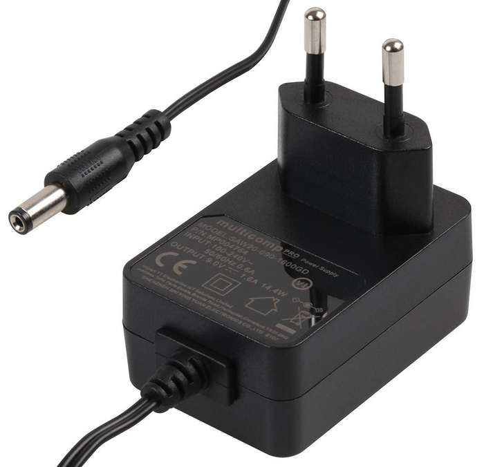 Multicomp Pro (MP004764) AC/DC Power Supply, 15 W, 9 V, 1.6 A