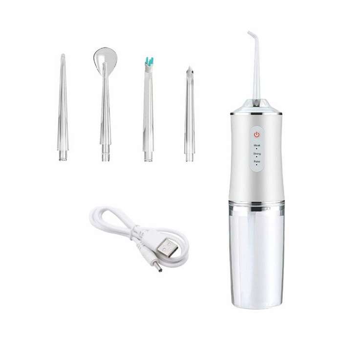 Electric Water Flosser Cordless for Teeth - White
