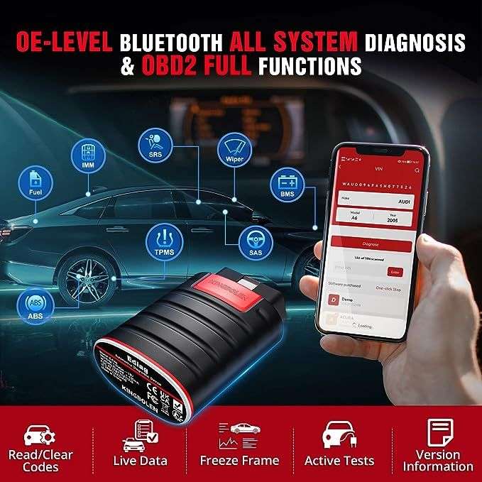 Kingbolen Ediag Full System OE Level OBD2 Diagnostic Tool with Cable