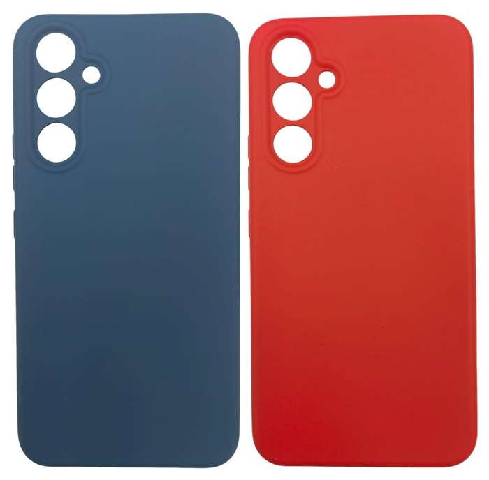 Blue & Red Liquid Silicone Cover for Samsung A24/A34/54 - 2Pack
